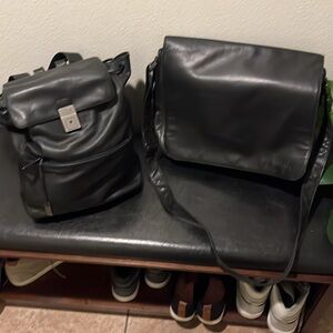 Men’s Calvin Klein messenger bag and backpack.